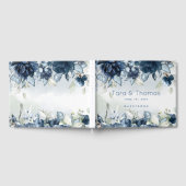 Kaskadierende Rose Hochzeit Gästebuch (Voll)