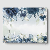 Kaskadierende Rose Hochzeit Gästebuch (Rückseite)