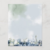 Kaskadierende Rose Hochzeitsdetails Unterkünfte (Rückseite)