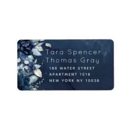 Kaskadierende Rose Hochzeitstich RSVP Rückgabeumsc Adressaufkleber