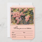 Kaskadierende Rose laden zum Feiern ein Einladung (Vorderseite)