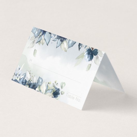 Kaskadierende Rose mit einer Gästekarte (Vorderseite)