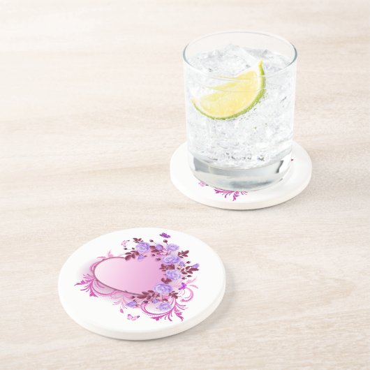 Kaskadierende Rose Untersetzer (Seite)