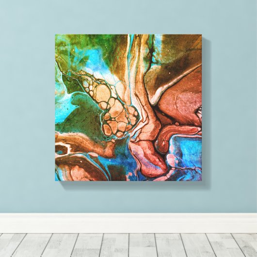 Kaskadierende Träume 2 Leinwanddruck (Insitu (Holzboden))