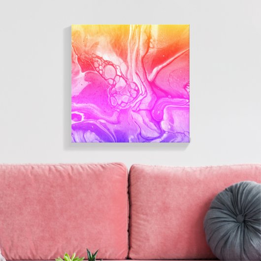 Kaskadierende Träume 4 Leinwanddruck (Insitu (Wohnzimmer))