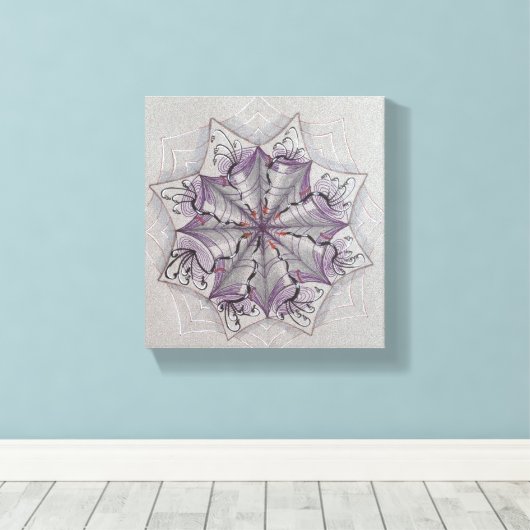 Kaskadierende Träume Leinwanddruck (Insitu (Holzboden))