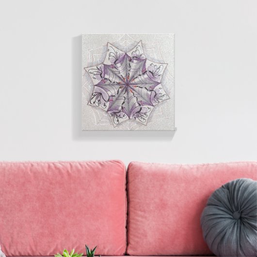 Kaskadierende Träume Leinwanddruck (Insitu (Wohnzimmer))