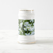 Kaskadierende weiße Blume Bierglas (Mittel)