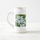 Kaskadierende weiße Blume Bierglas (Links)