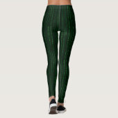 Kaskadierender Matrixcode Leggings (Rückseite)