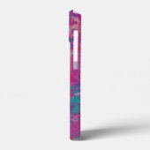 Kaskadierendes farbabstraktes Entwurfsmuster Case-Mate iPhone Hülle (Rückseite / Links)