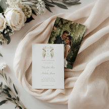 Kaskadierendes florales Monogrammwappen Hochzeit