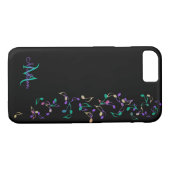 KaskadierenMusiknoten-Monogramm iPhone 7 Fall Case-Mate iPhone Hülle (Rückseite (Horizontal))