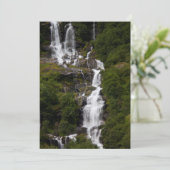 KaskadierenVolefossen Wasserfall Dankeskarte (Stehend Vorderseite)