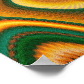 Kaskadierte Coole Abstrakte Kunst-Fraktal Poster (Ecke)