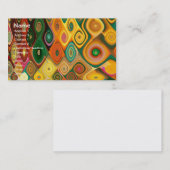 Kaskadierte Coole Abstrakte Kunst-Fraktal Visitenkarte (Vorne/Hinten)