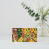 Kaskadierte Coole Abstrakte Kunst-Fraktal Visitenkarte (Stehend Vorderseite)