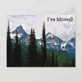 Kaskadierte Peaks Wasserfarbe Änderung der Adresse Postkarte