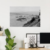 Kaskadierte Schlösser auf der Columbia River-Fotog Poster (Heimbüro)