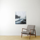 Kaskadierter Wasserfall am nebeligen mystischen Mo Wandteppich (Beispiel)