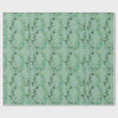 Kaskadierung von Grünem Blume Geschenkpapier (Flach)