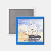 'Kaskelot Set Sail' Magnet (Vorderseite/Rückseite)