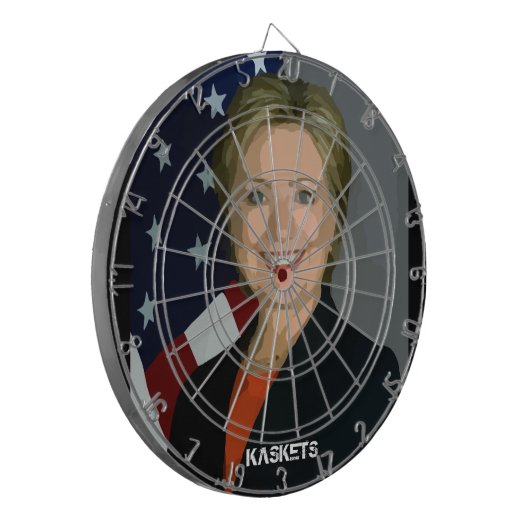 KASKETS - Clinton-Dartscheibe Dartscheibe (Vorderseite Links)