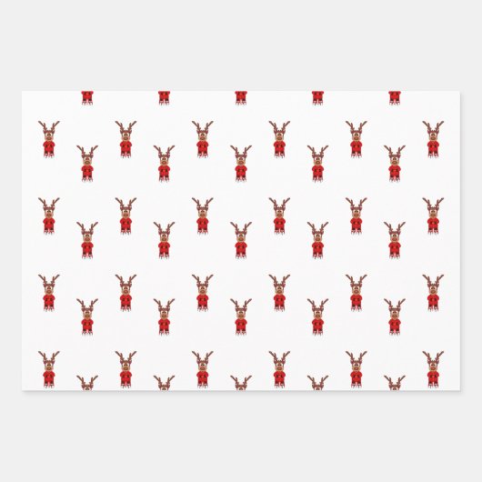 Kasky Niedlicher Weihnachtsmann mit heißer Schokol Geschenkpapier Set (Vorderseite 3)