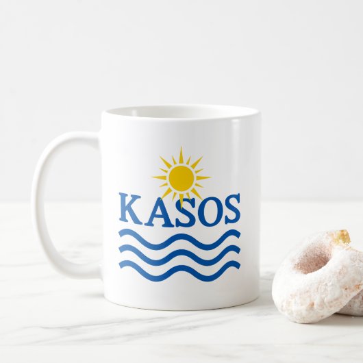 KASOS Griechenland. Sonnenwasser Kaffeetasse (Mit Donut)