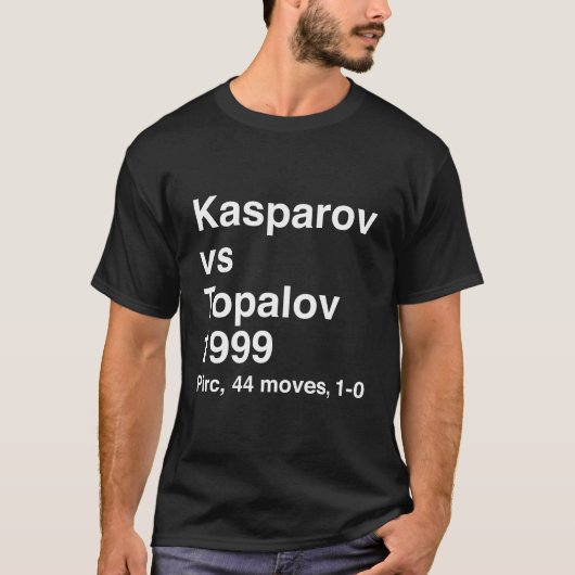 Kasparov vs Topalov 1999 T-Shirt (Vorderseite)