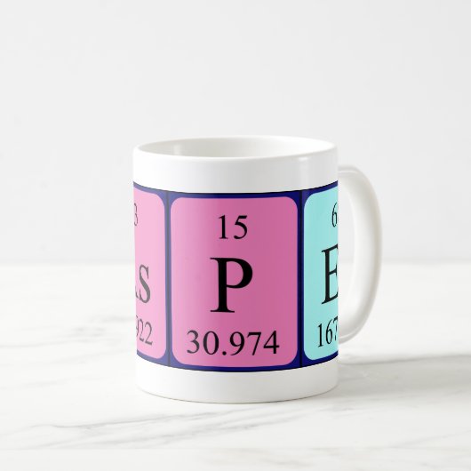 Kasper Periodenname Tasse (VorderseiteRechts)
