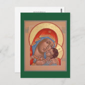 Kasperow Mutter Gottes Postcard Postkarte (Vorne/Hinten)