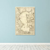 Kaspisches Meer Leinwanddruck (Insitu (Holzboden))