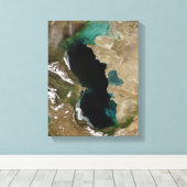 Kaspisches Meer Leinwanddruck (Insitu (Holzboden))