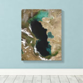 Kaspisches Meer Leinwanddruck (Insitu (Holzboden))