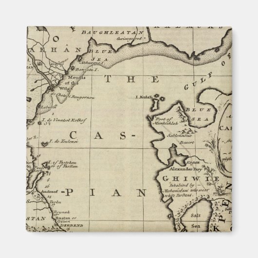 Kaspisches Meer Magnet (Vorne)