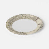 Kaspisches Meer Pappteller (Schrägansicht)