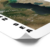 Kaspisches Meer Poster (Ecke)