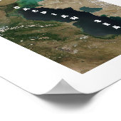 Kaspisches Meer Poster (Ecke)