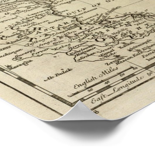 Kaspisches Meer Poster (Ecke)