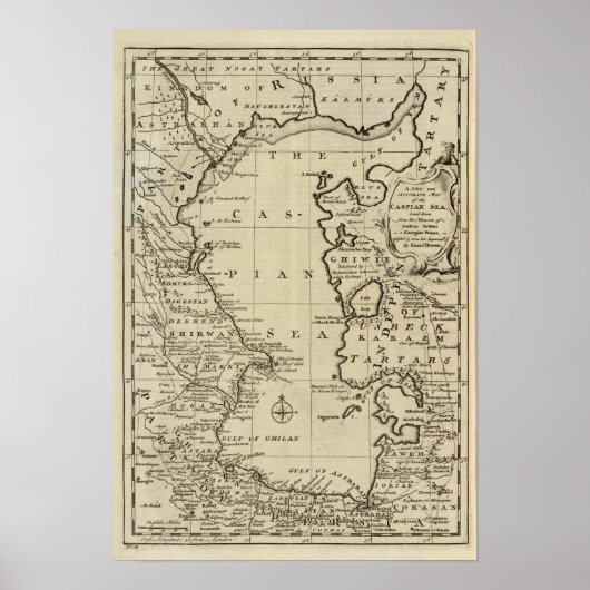 Kaspisches Meer Poster (Vorne)