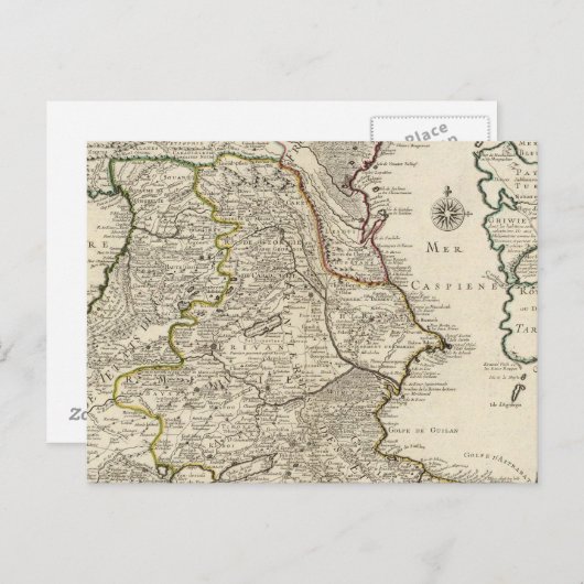 Kaspisches Meer Postkarte (Vorne/Hinten)