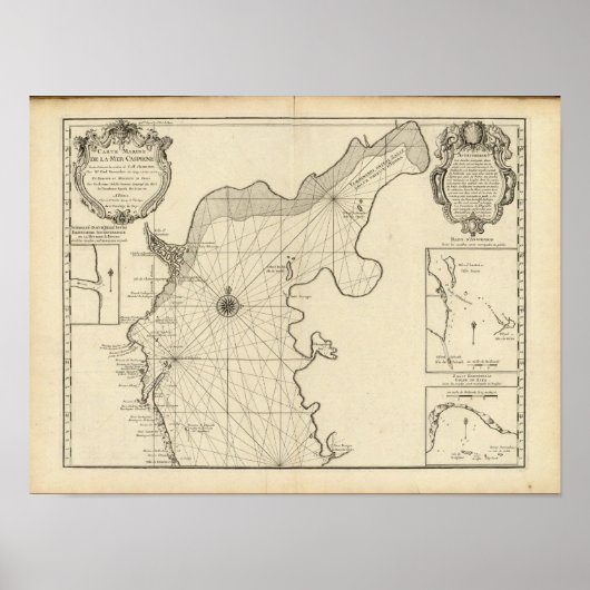 Kaspisches Meer und Asien Poster (Vorne)