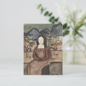 Kassandras Mona Lisa Postkarte (Stehend Vorderseite)