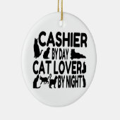 Kasse Chat Lover Keramik Ornament (Rechts)