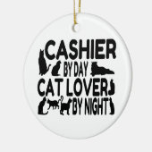 Kasse Chat Lover Keramik Ornament (Links)