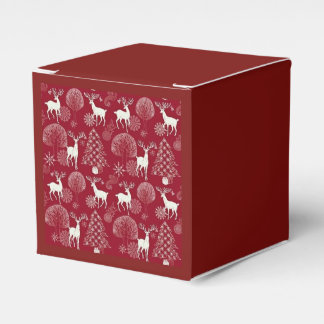 Kasse des Geschenks Mit Hirschen von Weihnachten Geschenkschachtel