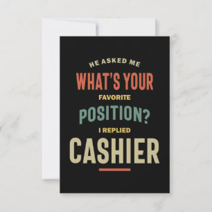 KASSE Job Title Gift RSVP Karte