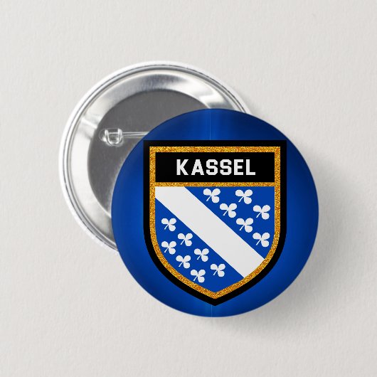 Kassel-Flagge Button (Vorne & Hinten)