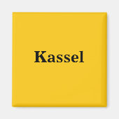 Kassel Magnet Schild Gold Gleb (Vorne)